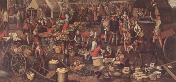 Pieter Aertsen Market Scene(Ecce Homo fragment) (mk14) Spain oil painting art